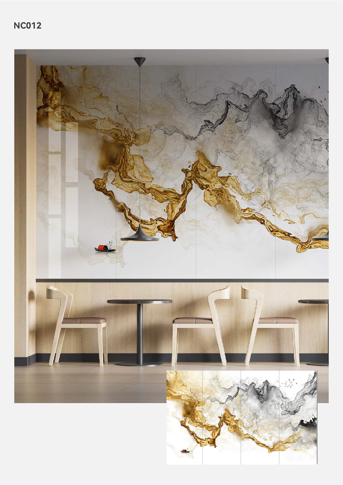 Laser Engraved Wall -New Chinese Style Wall Art