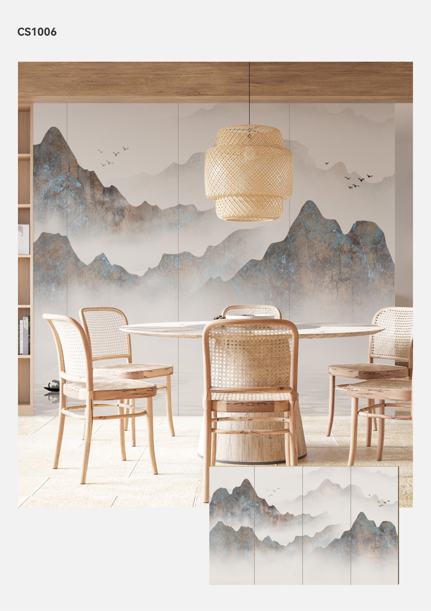 Hardback Wall Mural-Chinese Style
