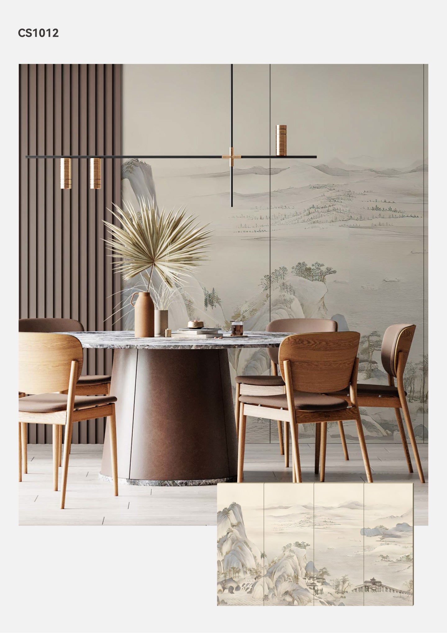 Hardback Wall Mural-Chinese Style