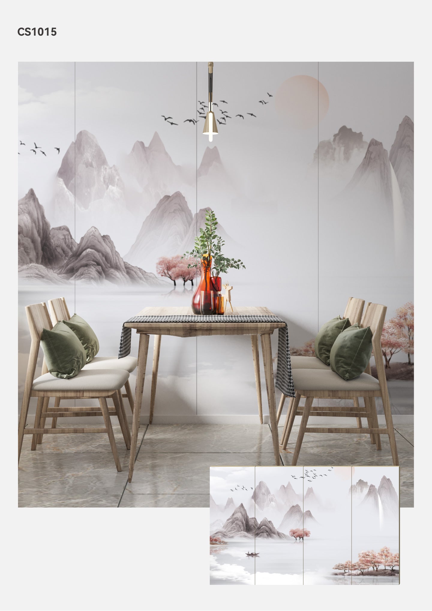 Hardback Wall Mural-Chinese Style