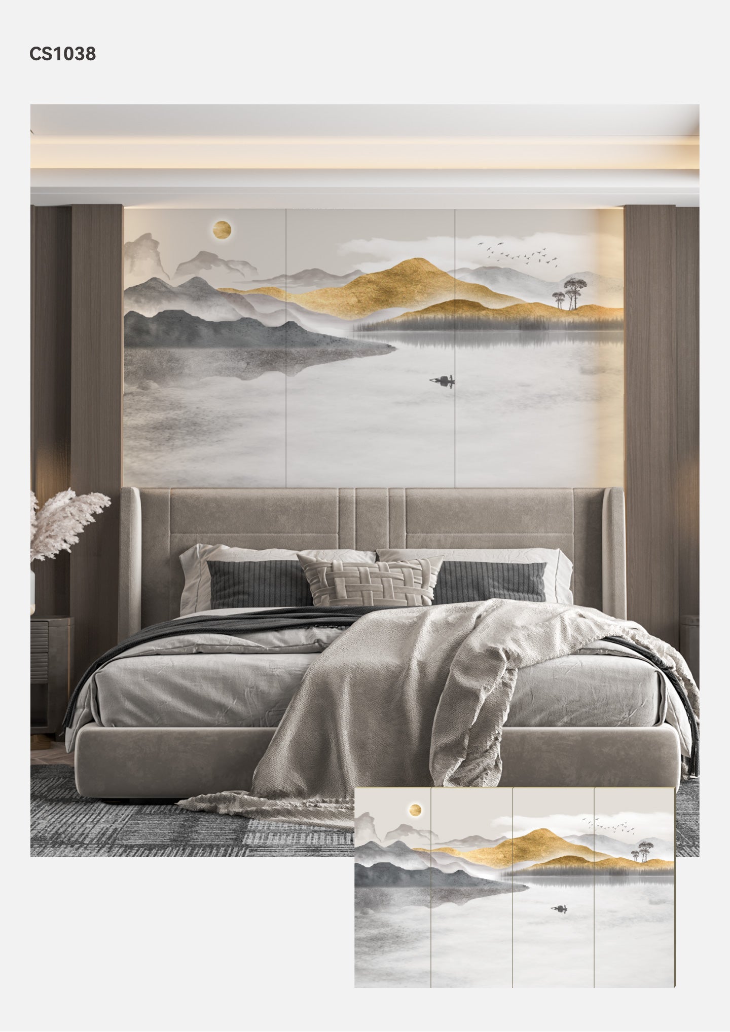Hardback Wall Mural-Chinese Style