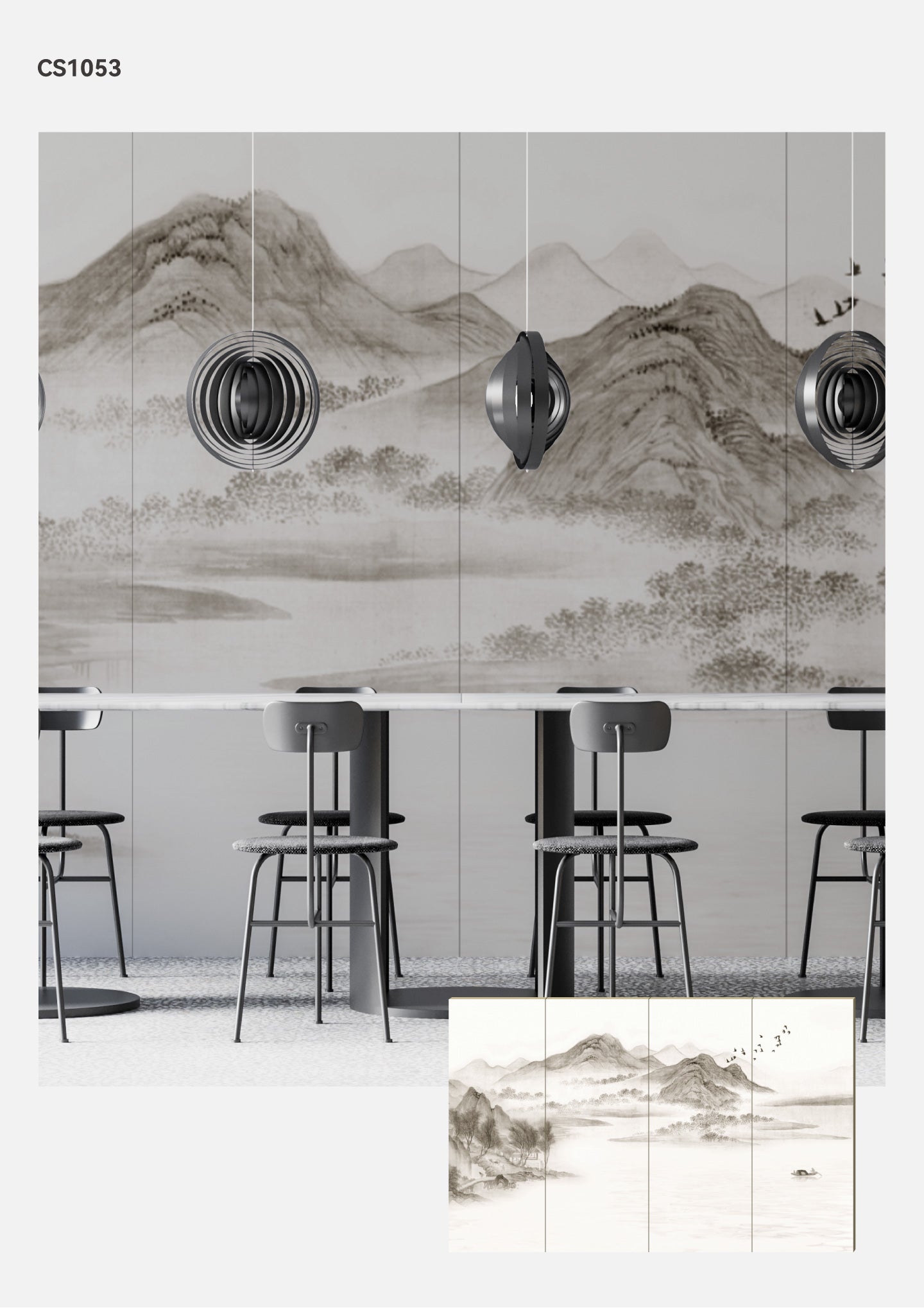 Hardback Wall Mural-Chinese Style