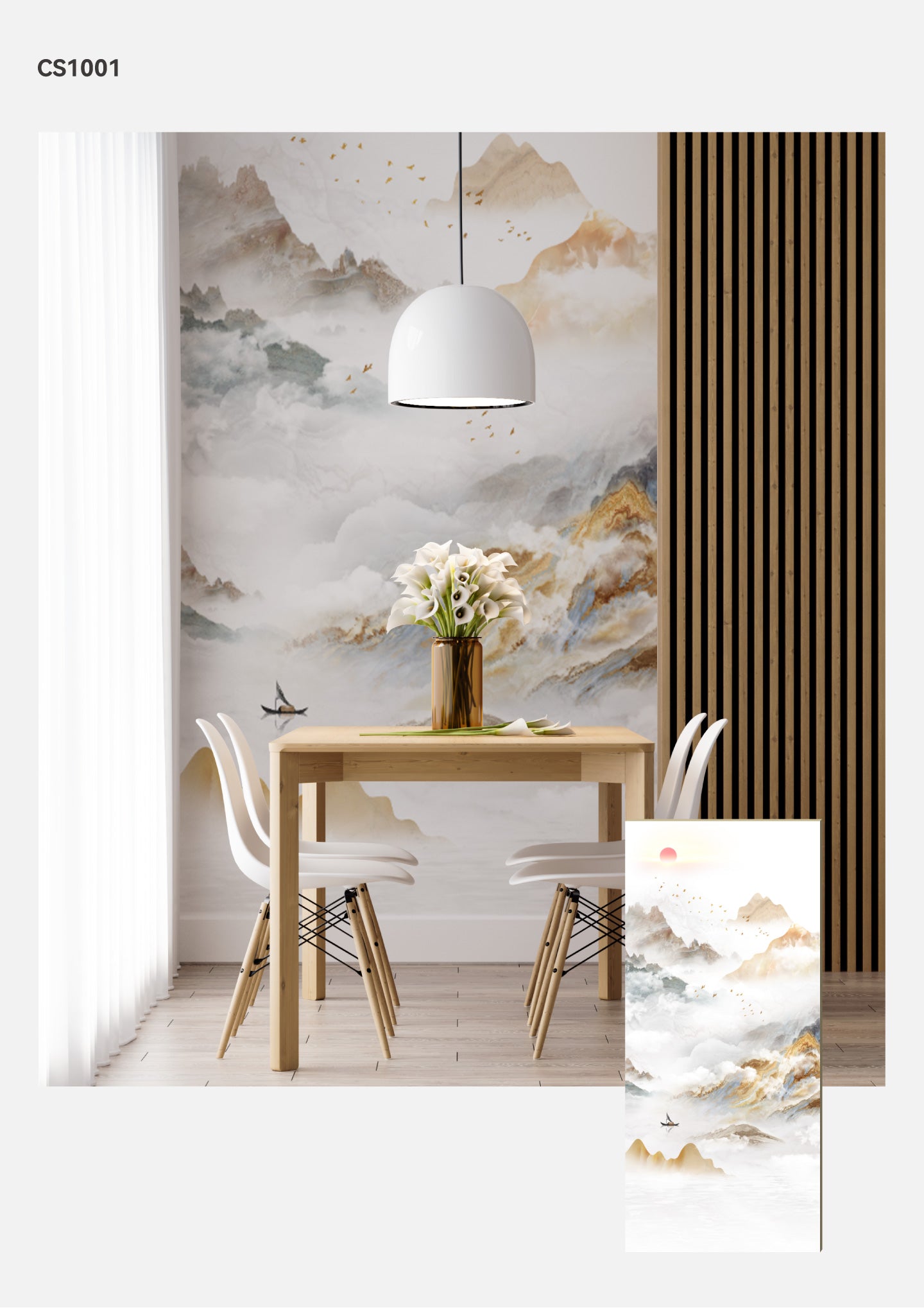 Hardback Wall Mural-Chinese Style
