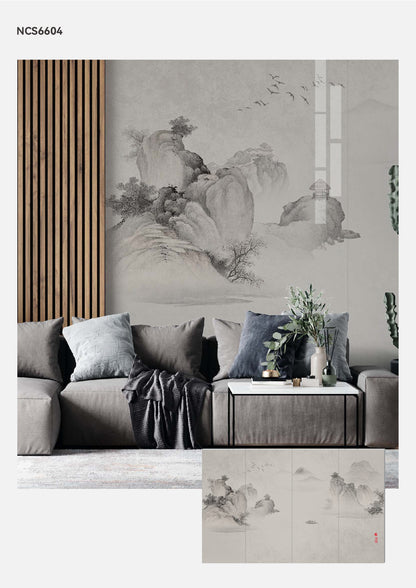 Laser Engraved Wall -New Chinese Style Wall Art