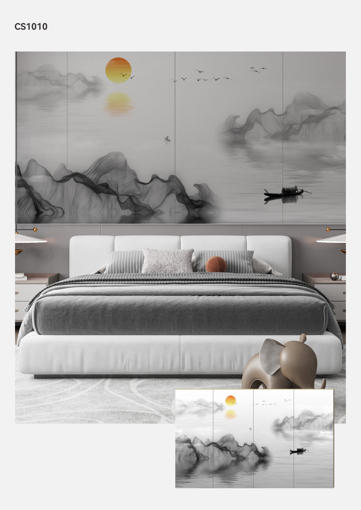 Hardback Wall Mural-Chinese Style