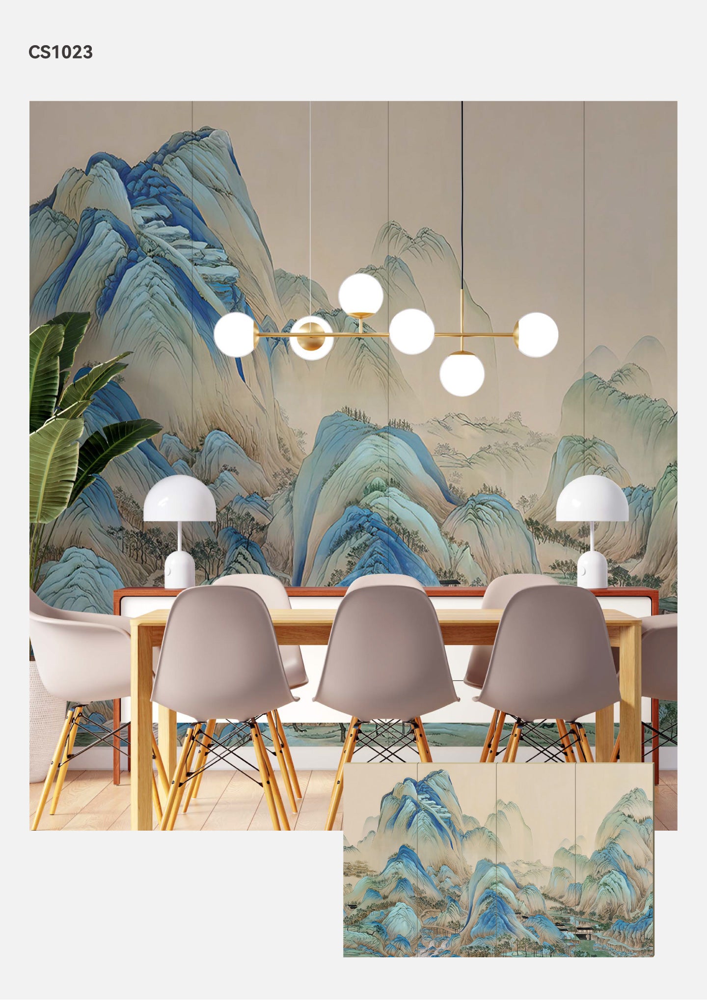 Hardback Wall Mural-Chinese Style