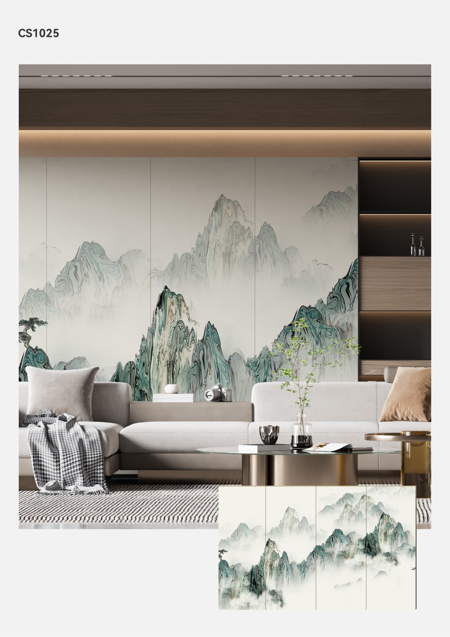 Hardback Wall Mural-Chinese Style
