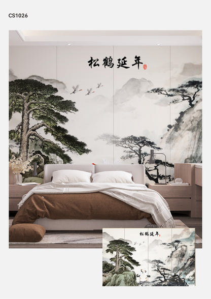 Hardback Wall Mural-Chinese Style