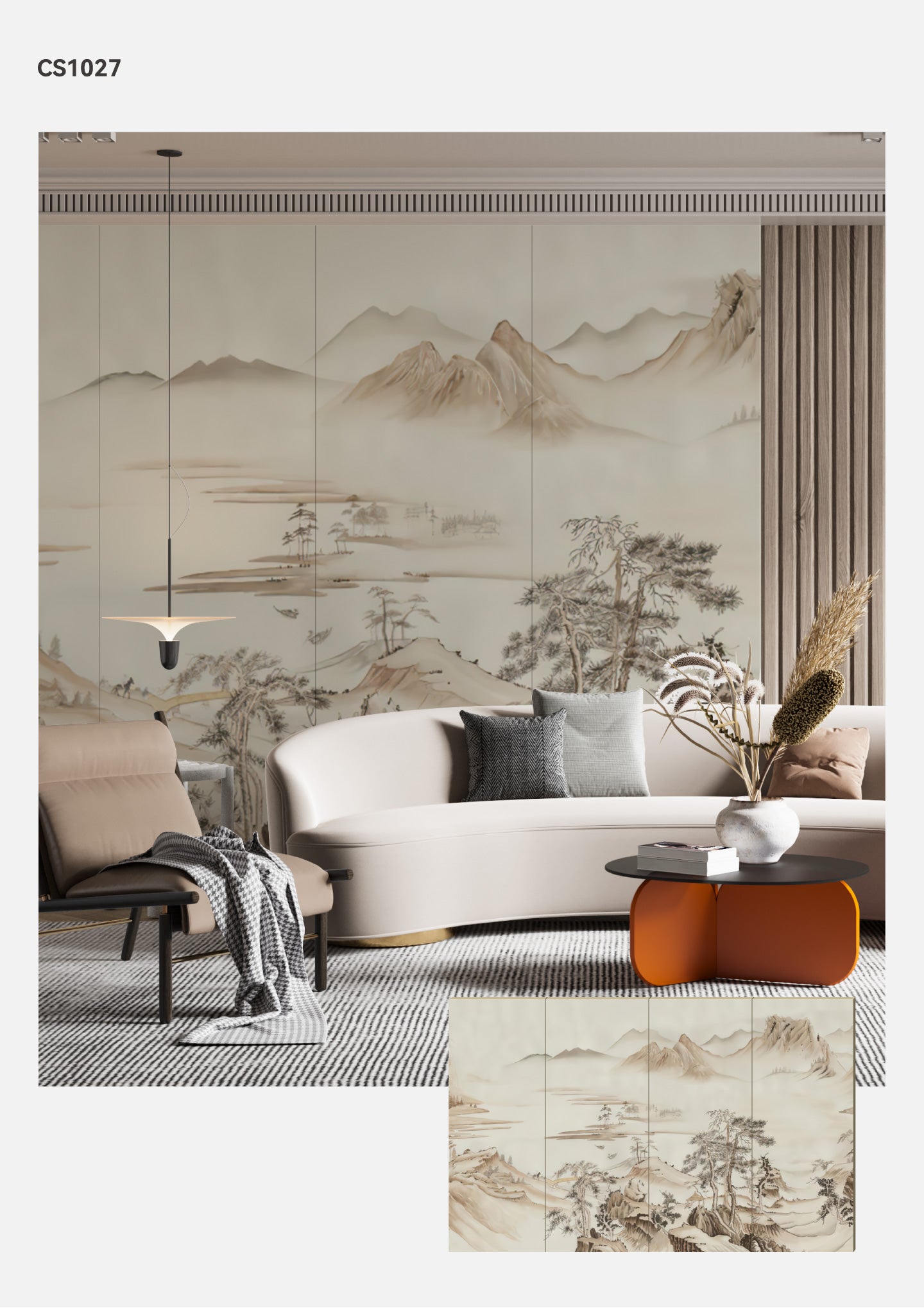 Hardback Wall Mural-Chinese Style