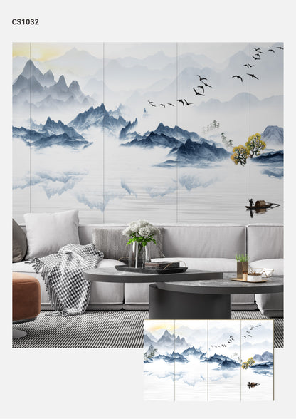 Hardback Wall Mural-Chinese Style