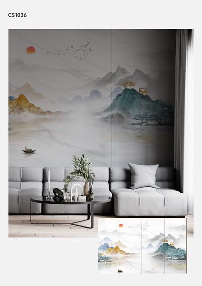 Hardback Wall Mural-Chinese Style