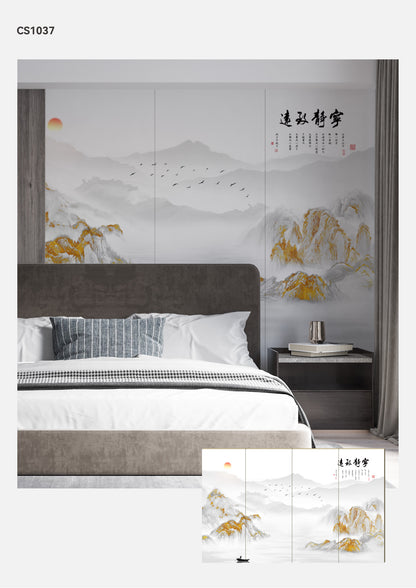 Hardback Wall Mural-Chinese Style