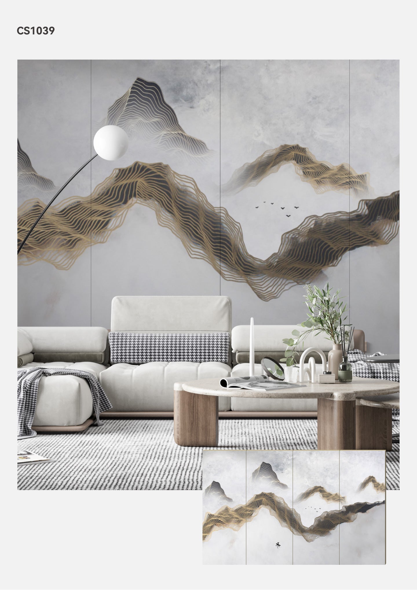 Hardback Wall Mural-Chinese Style