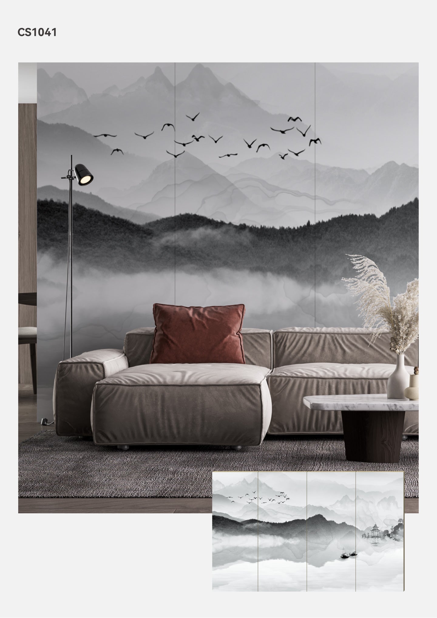 Hardback Wall Mural-Chinese Style