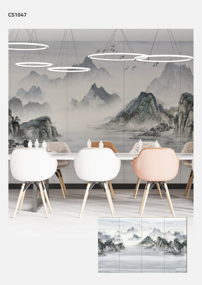 Hardback Wall Mural-Chinese Style