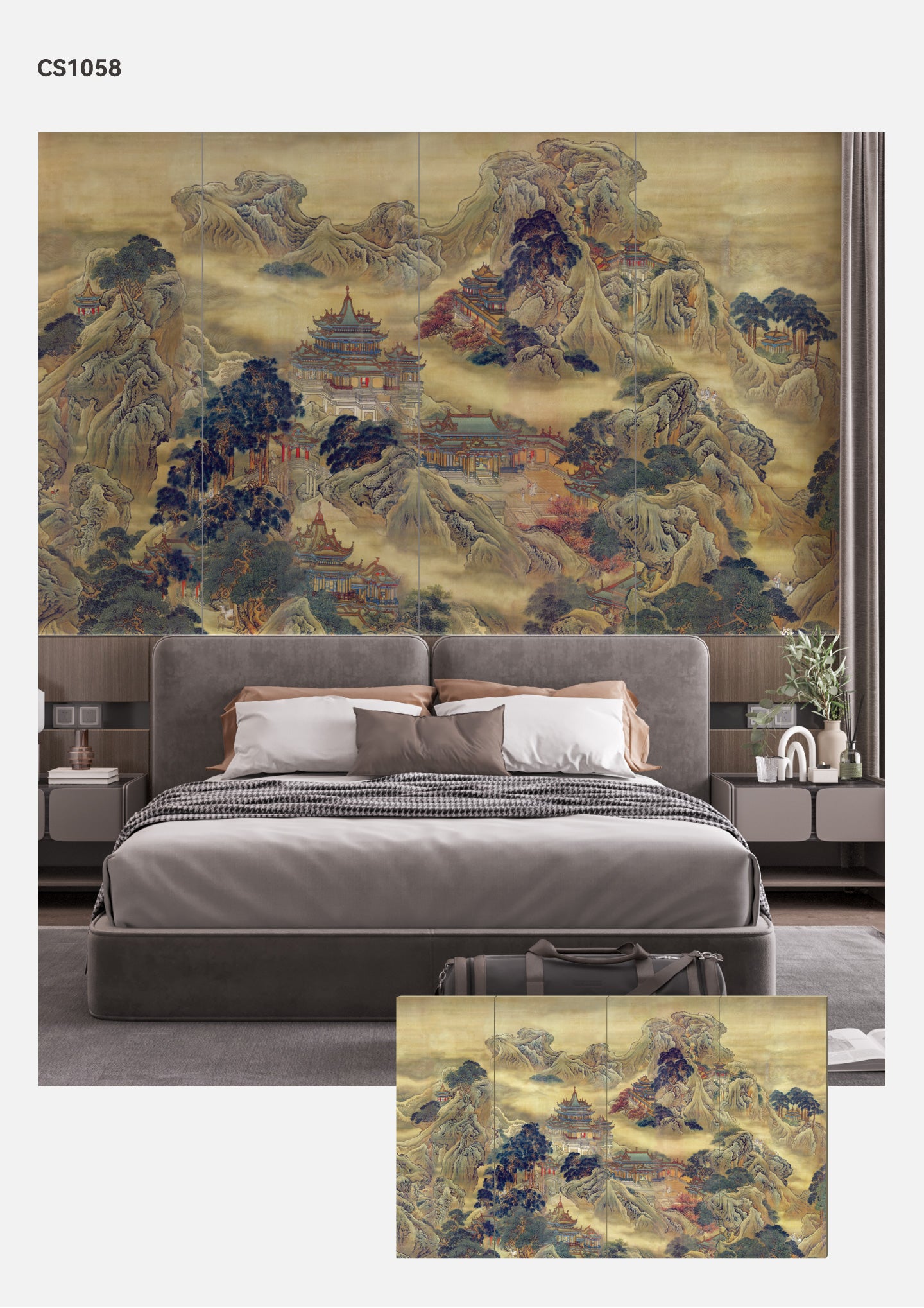 Hardback Wall Mural-Chinese Style