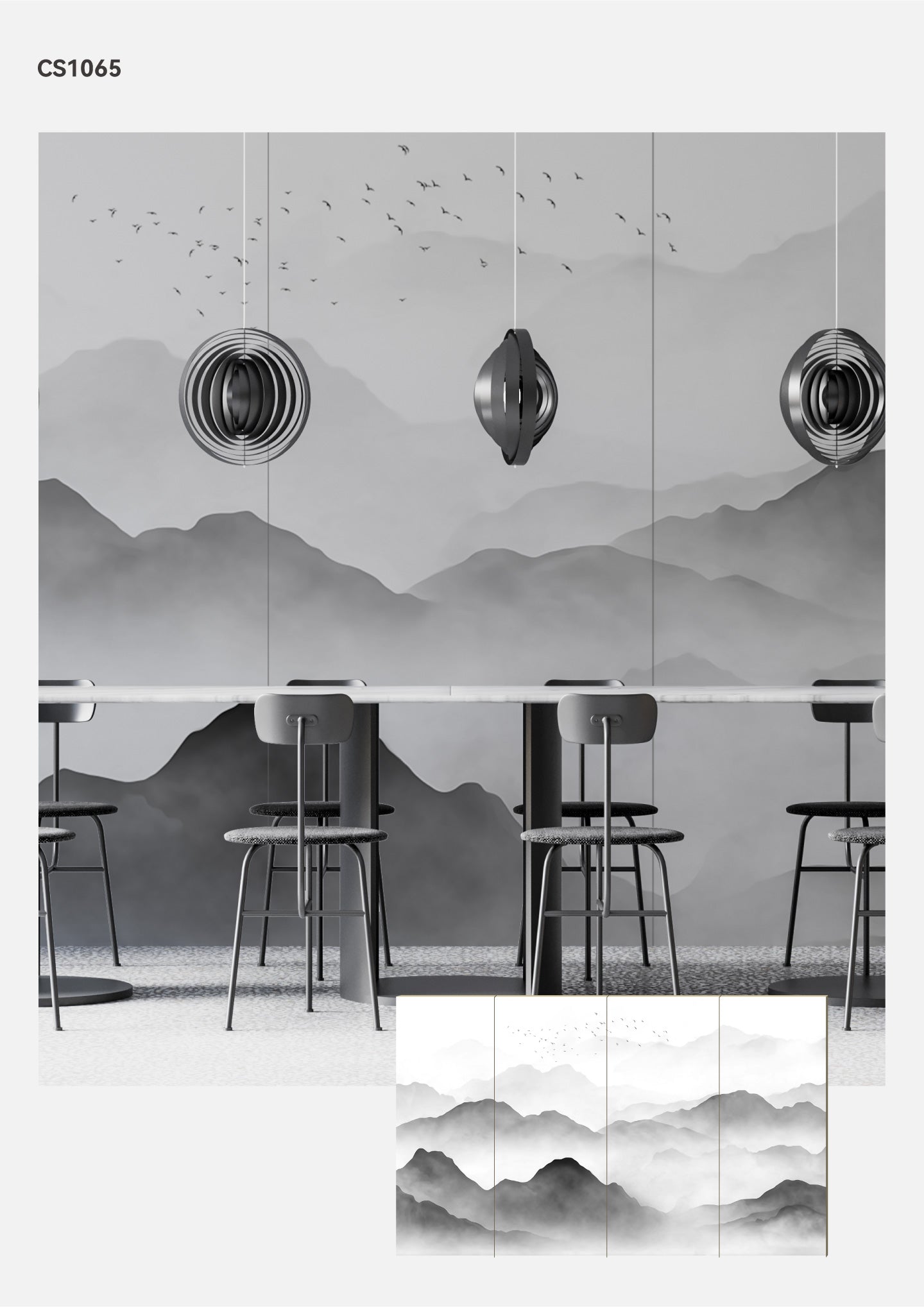 Hardback Wall Mural-Chinese Style