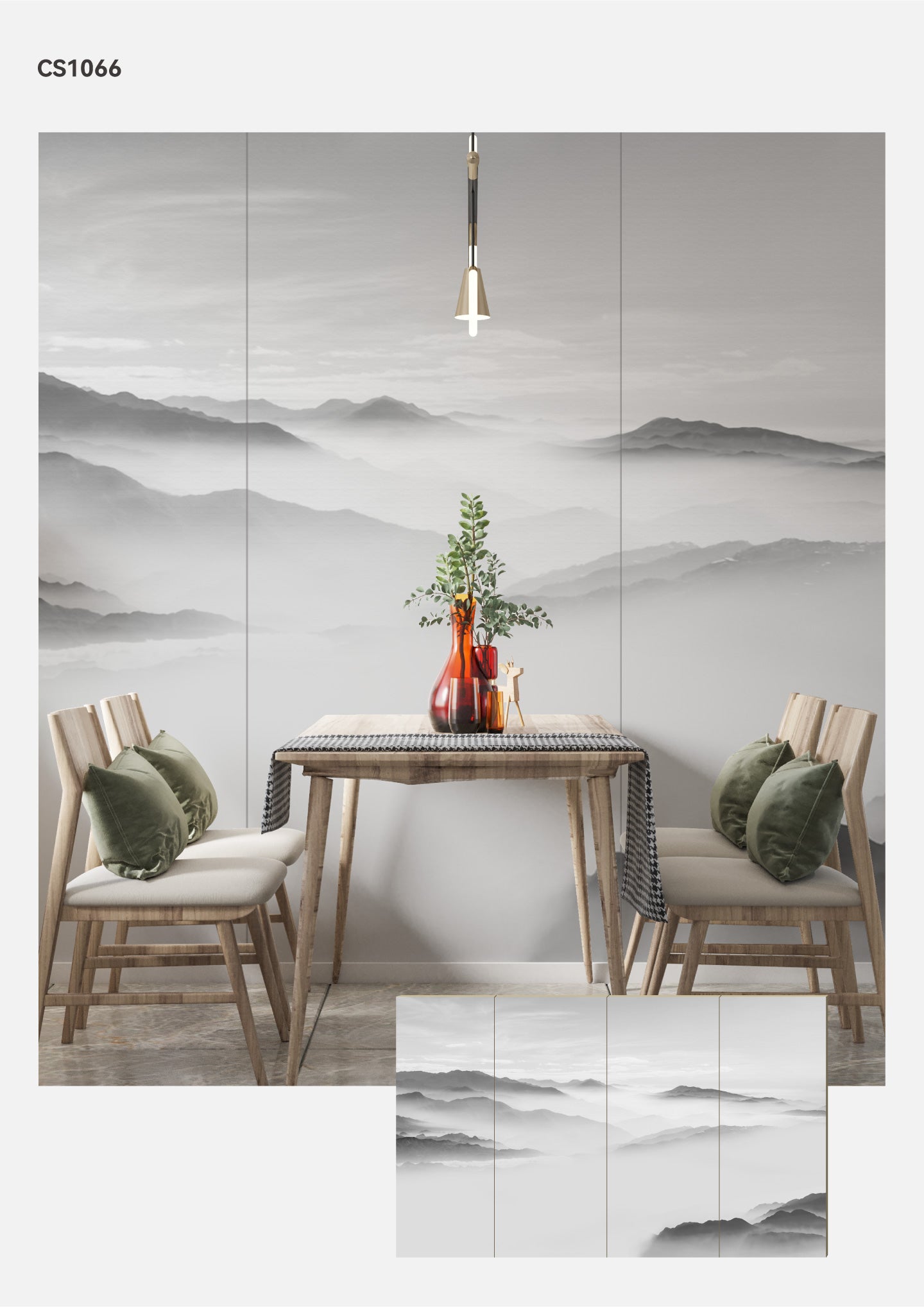 Hardback Wall Mural-Chinese Style