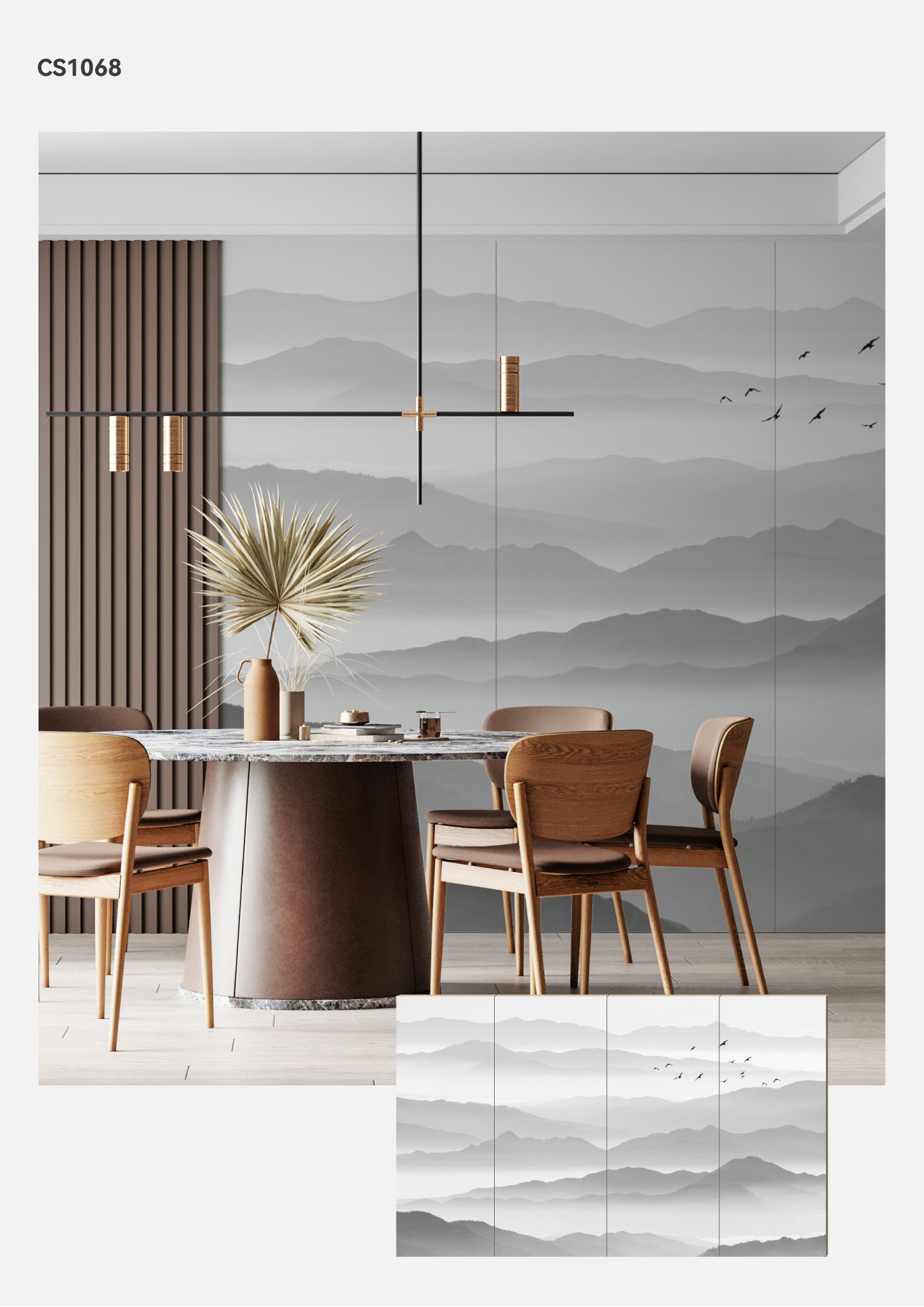 Hardback Wall Mural-Chinese Style