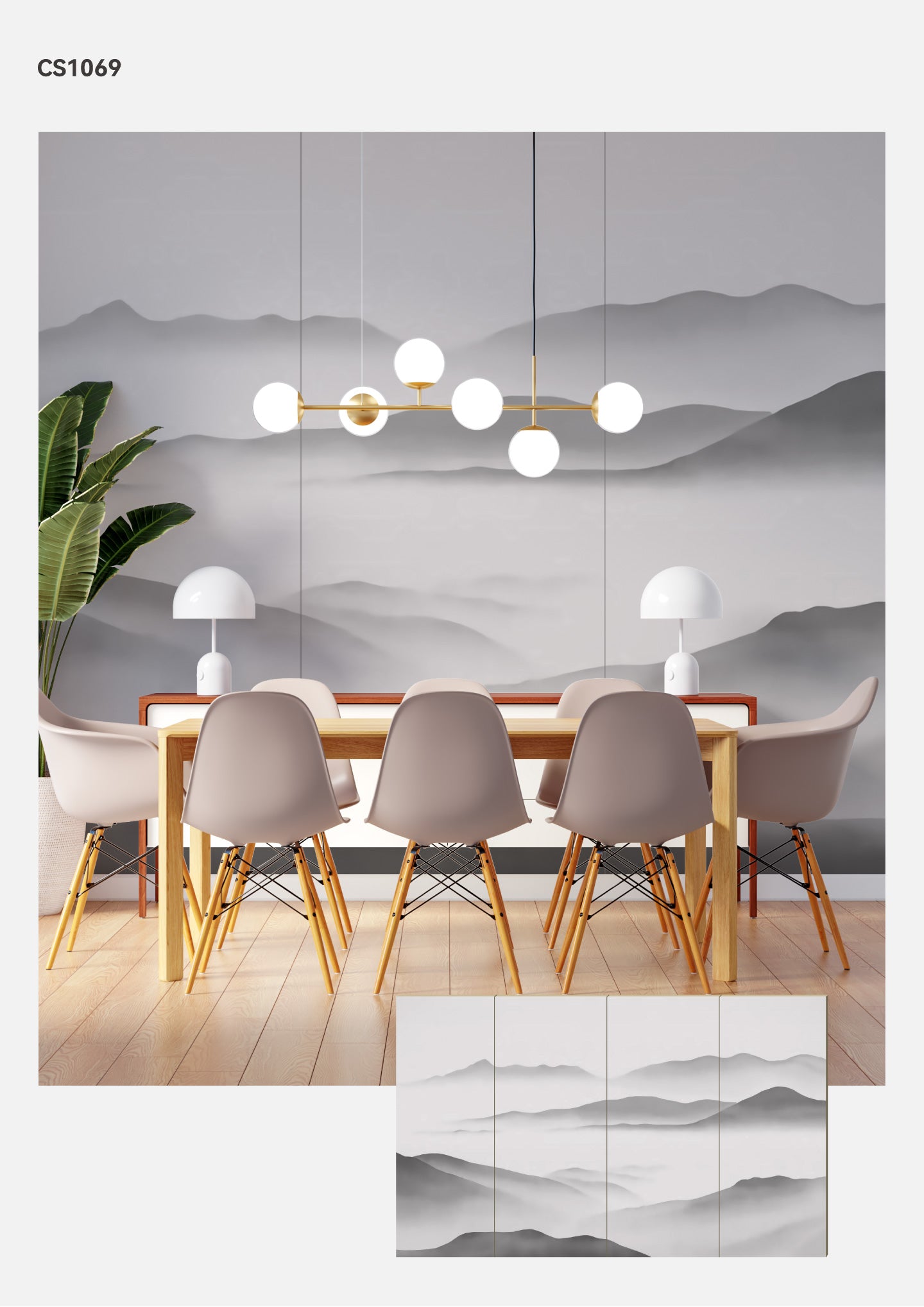 Hardback Wall Mural-Chinese Style