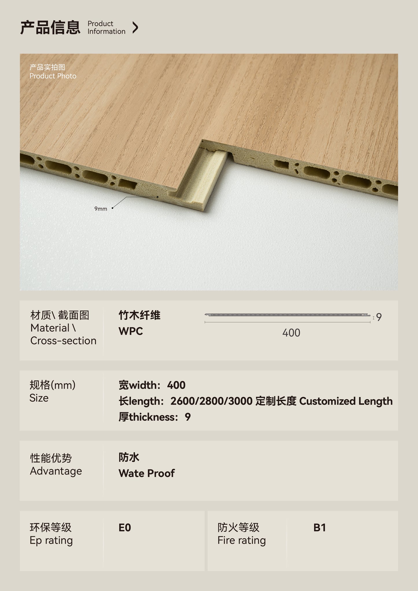 400mm Seamless Locking Panels