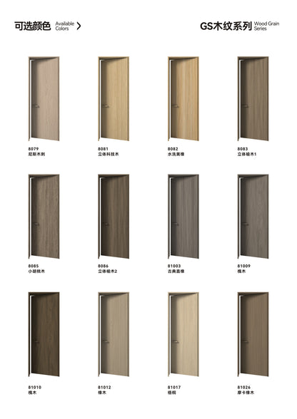 Outer Flat And Inner Opening Wood Door