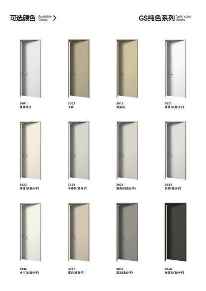 Outer Flat And Inner Opening Wood Door
