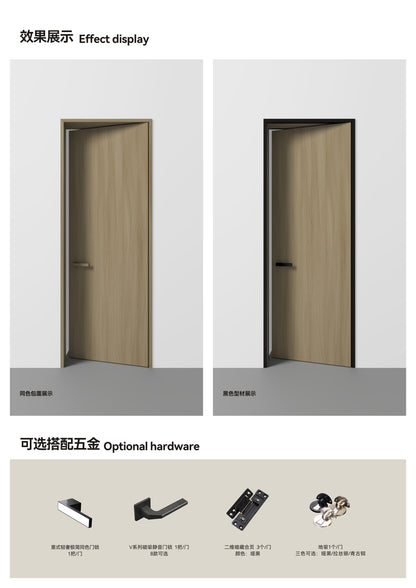 Outer Flat And Inner Opening Wood Door