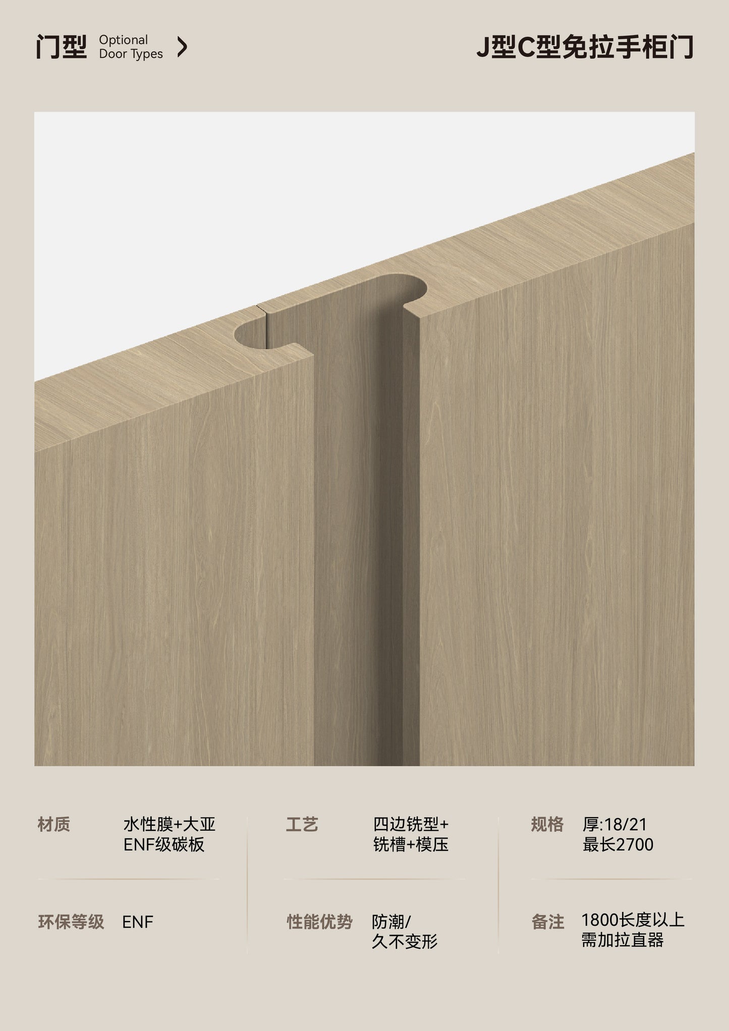 Flat Panel Cabinet Door