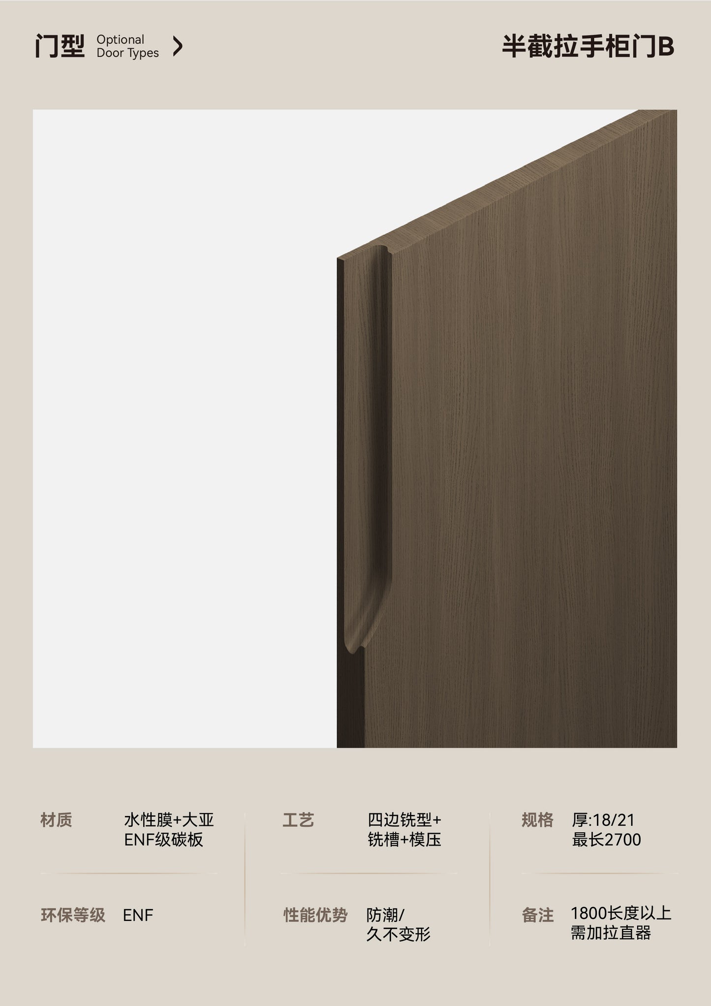 Flat Panel Cabinet Door