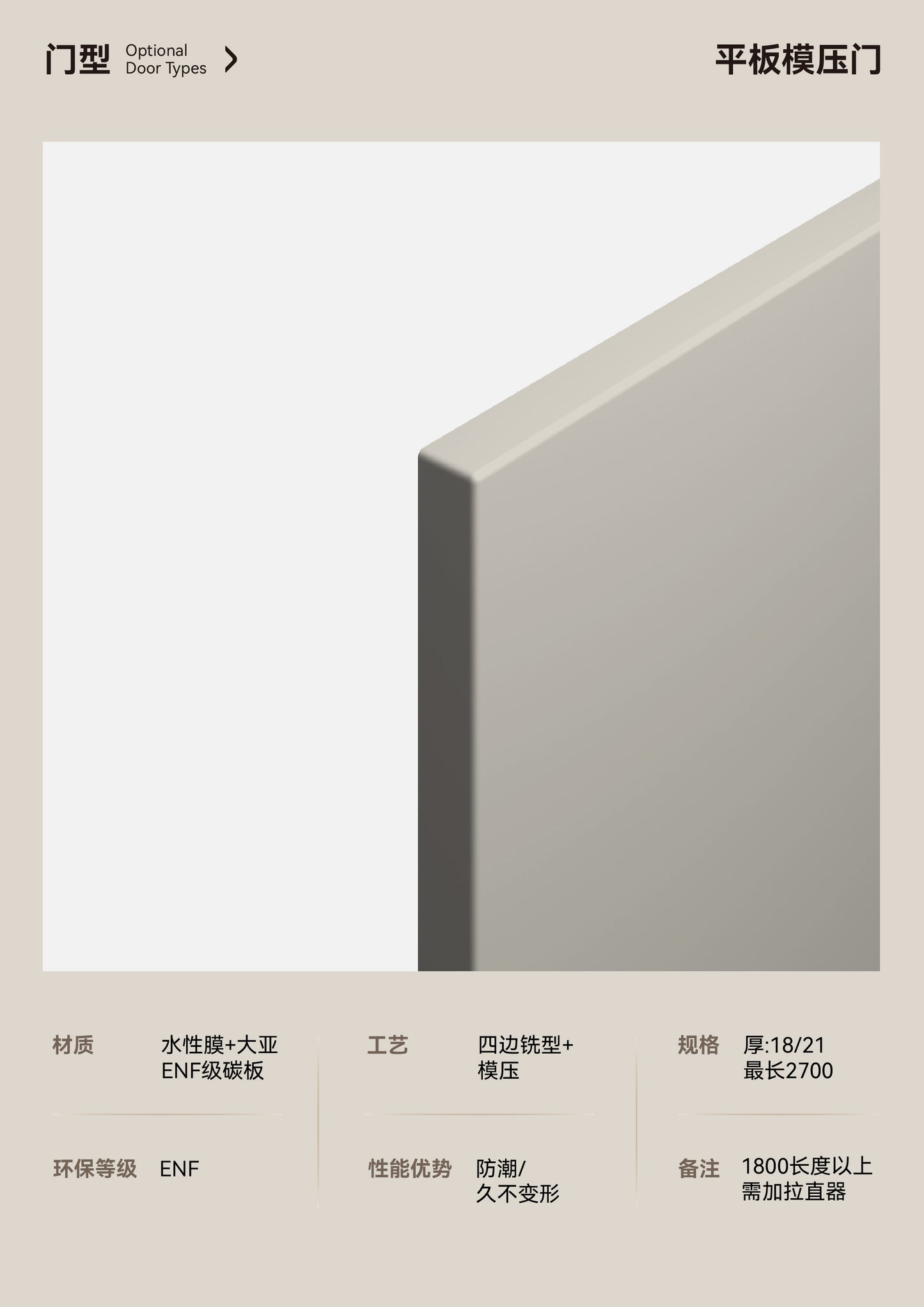 Flat Panel Cabinet Door
